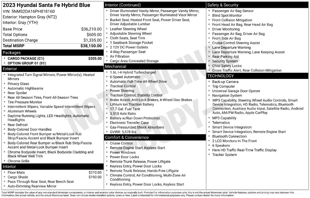 2023 Hyundai Santa Fe Blue - Photo 30