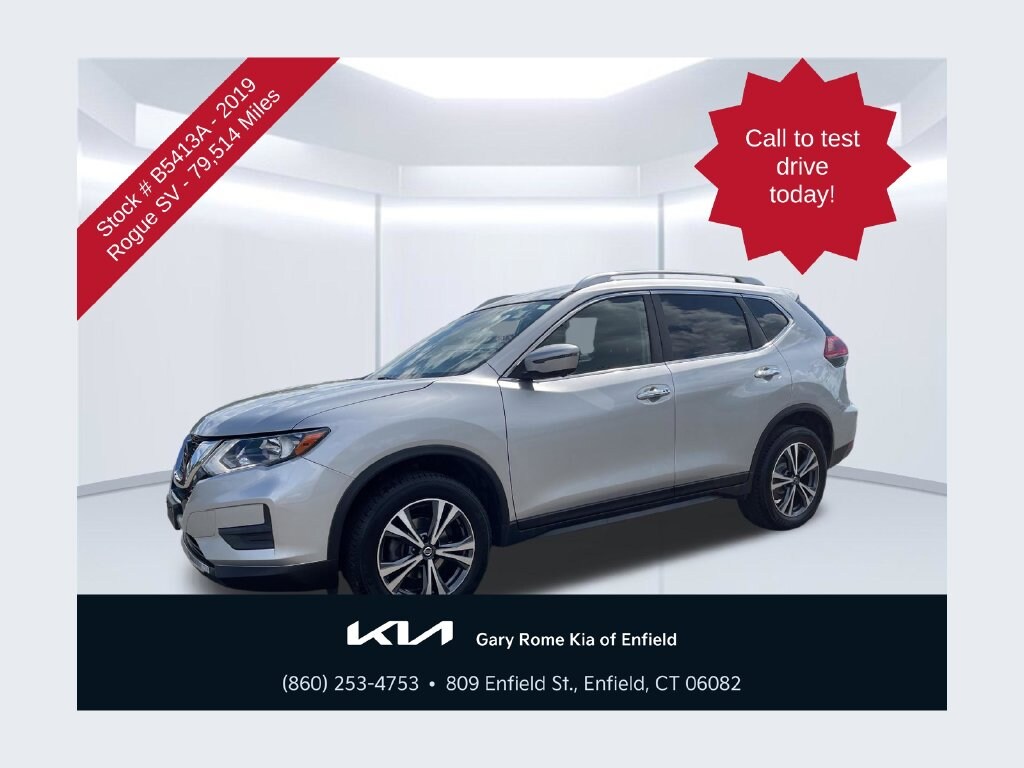 Used 2019 Nissan Rogue SV with VIN JN8AT2MV4KW392045 for sale in Enfield, CT