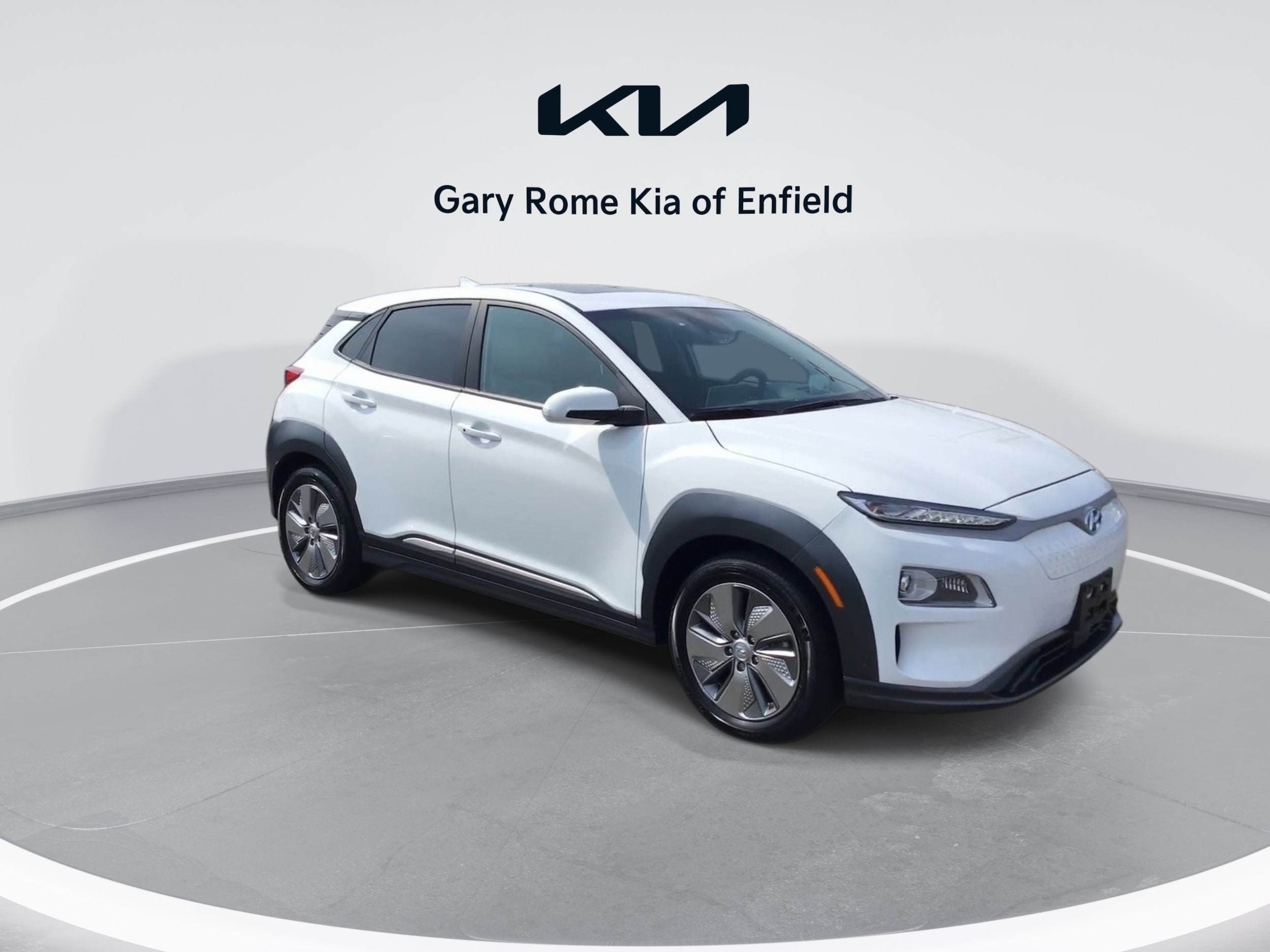 Used 2021 Hyundai Kona EV Ultimate with VIN KM8K53AG5MU128669 for sale in Enfield, CT