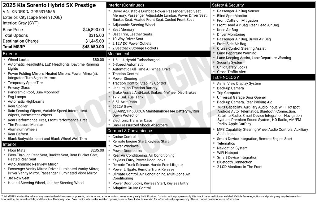 2025 Kia Sorento SX Prestige Hybrid - Photo 33