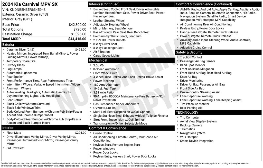 2024 Kia Carnival SX - Photo 17