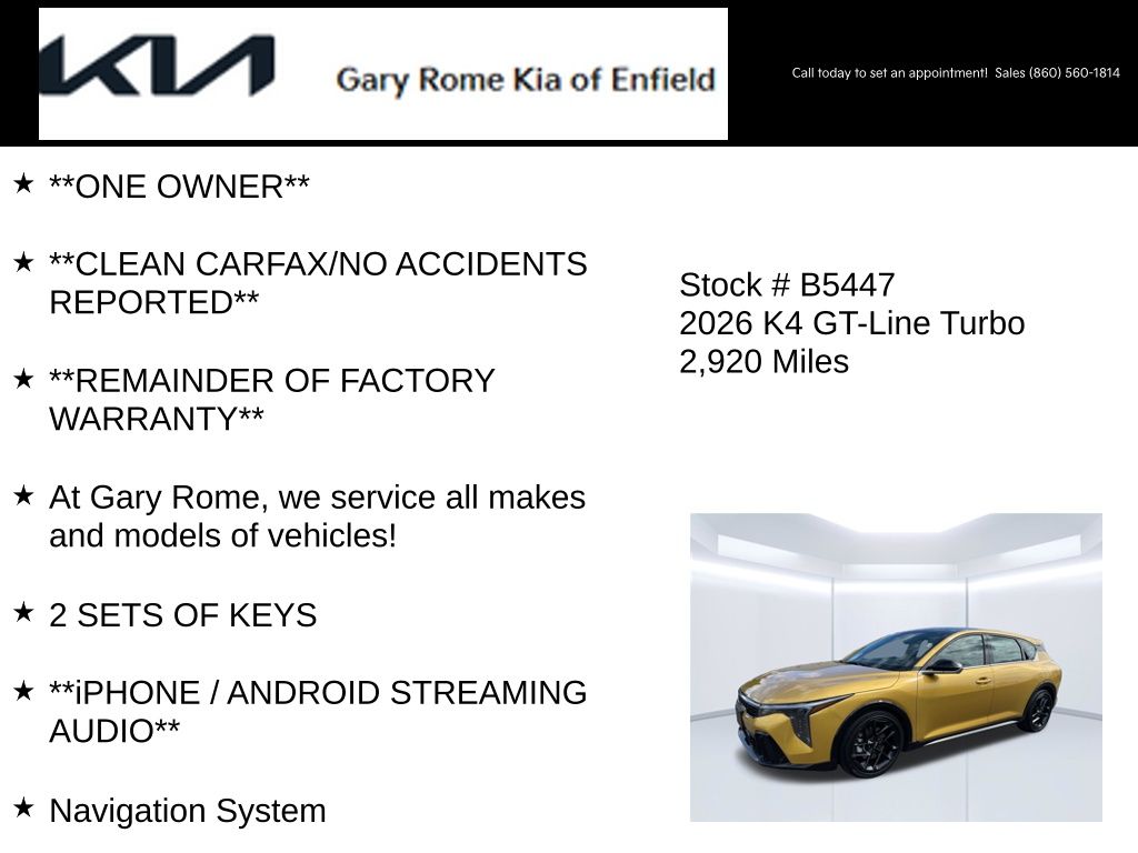 2026 Kia K4 GT-Line Turbo - Photo 7