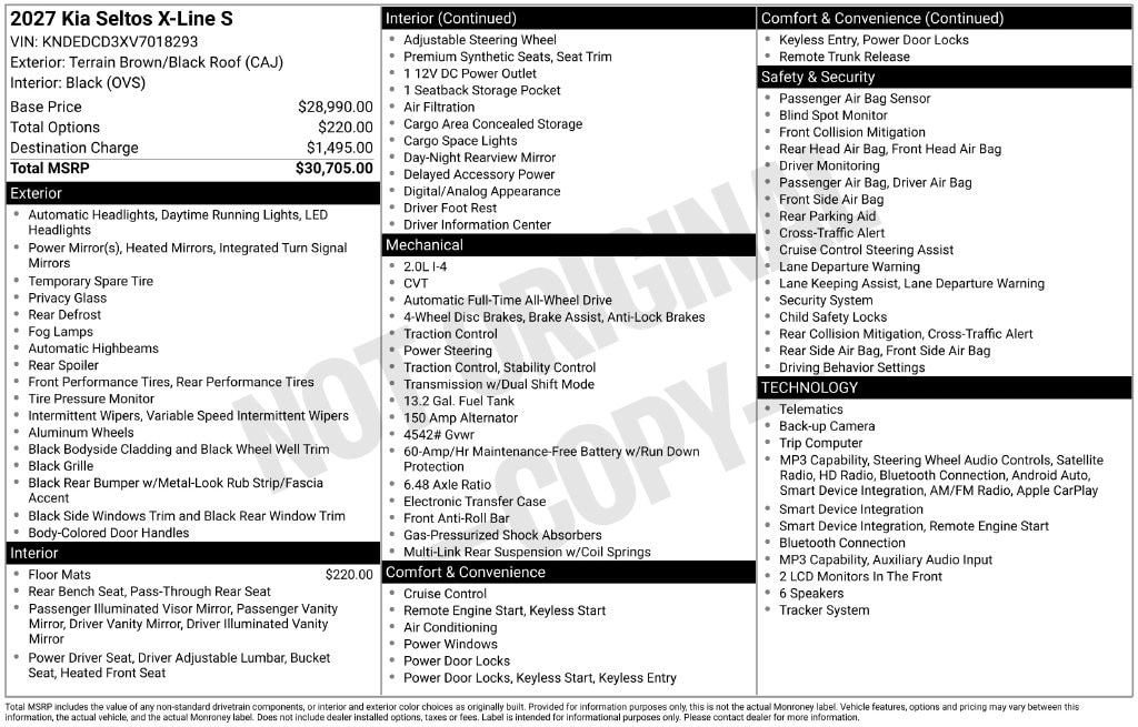 2027 Kia Seltos S - Photo 31