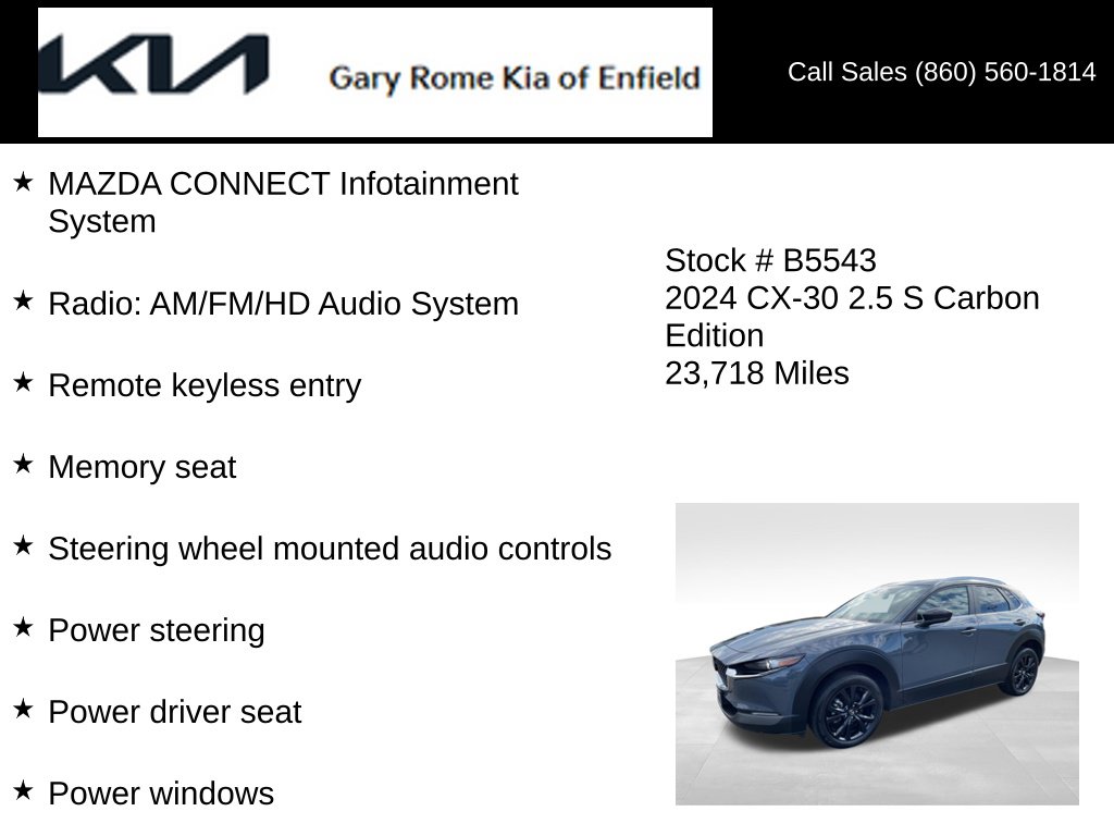 2024 Mazda CX-30 Carbon Edition - Photo 14