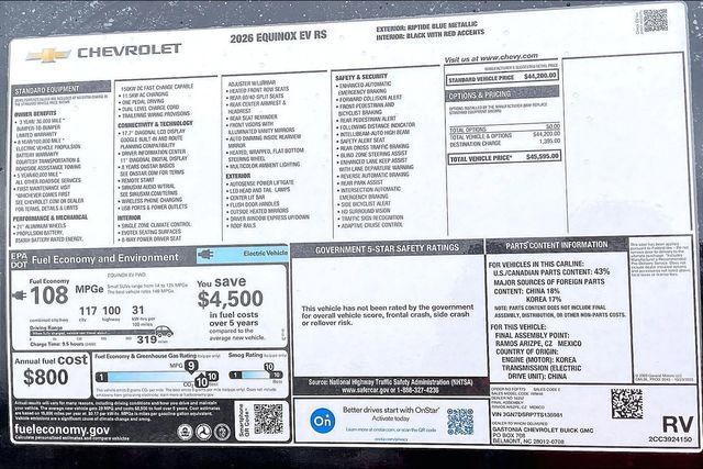 2026 Chevrolet Equinox EV RS - Photo 15