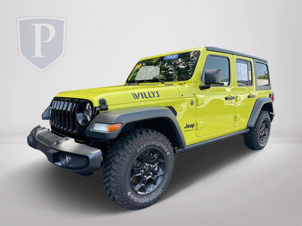 Used 2023 Jeep Wrangler 4-Door Willys with VIN 1C4HJXDN4PW702702 for sale in Cornelius, NC