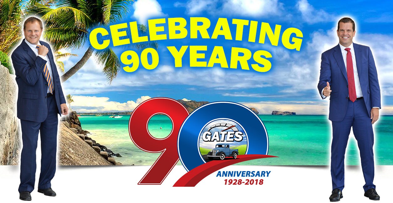 Gates 90th Anniversary Win a FREE Luxury Cruise Gates Automotive Gates Automotive Group
