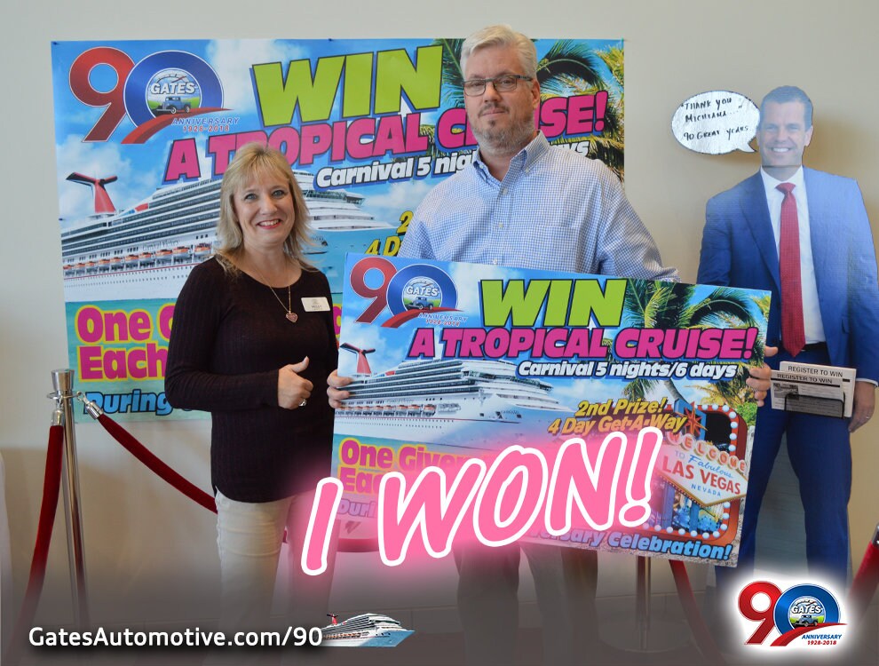 Gates 90th Anniversary Win a FREE Luxury Cruise Gates Automotive