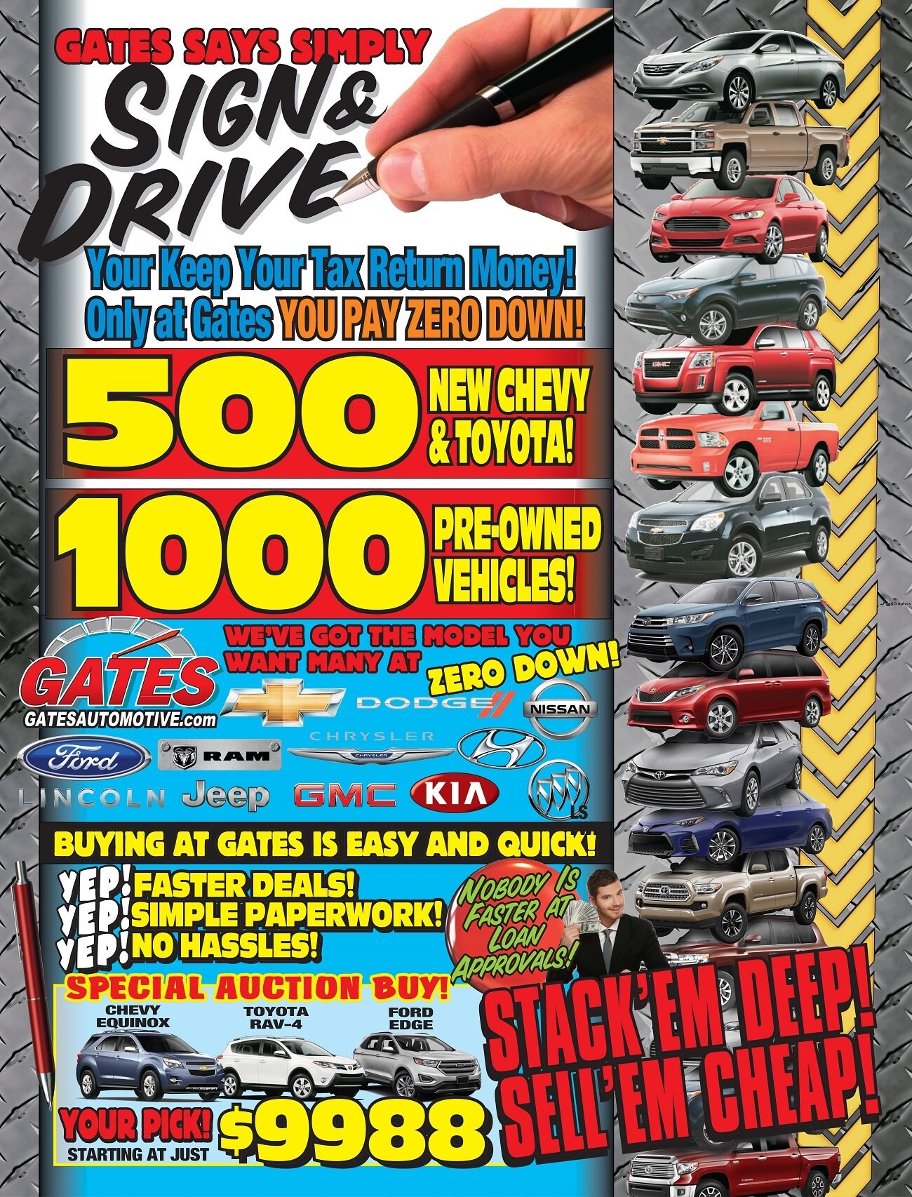 Sign & Drive Event Only at Gates Automotive Gates Automotive Group