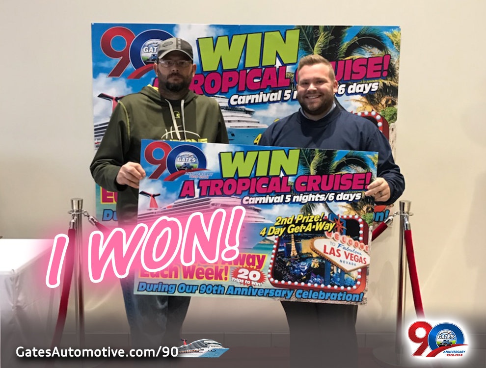 Gates 90th Anniversary Win a FREE Luxury Cruise Gates Automotive