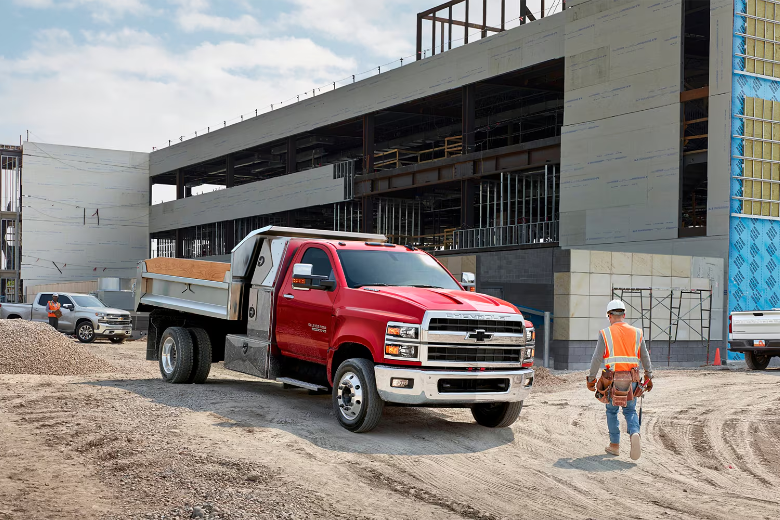 Silverado Chassis Cab on work site