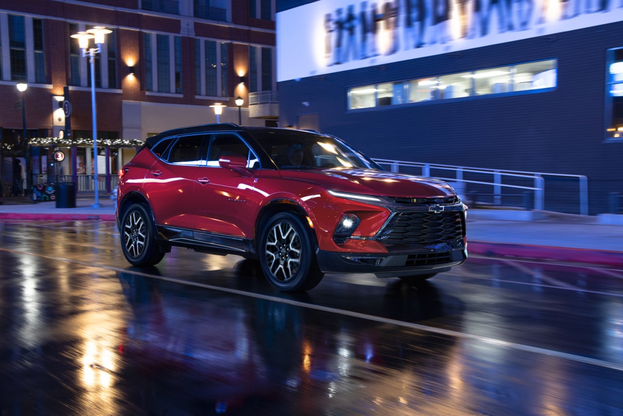 New Chevy Blazer in red