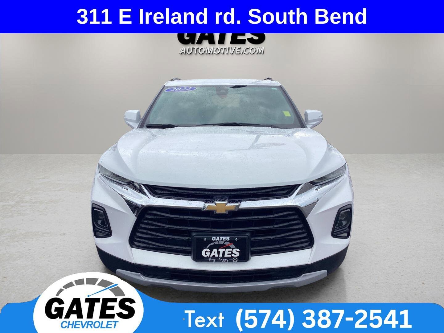 Used 2022 Chevrolet Blazer 2LT with VIN 3GNKBHR47NS159418 for sale in South Bend, IN