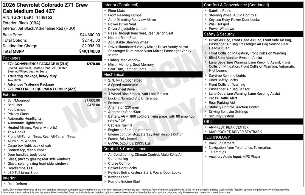 2026 Chevrolet Colorado Z71 - Photo 12