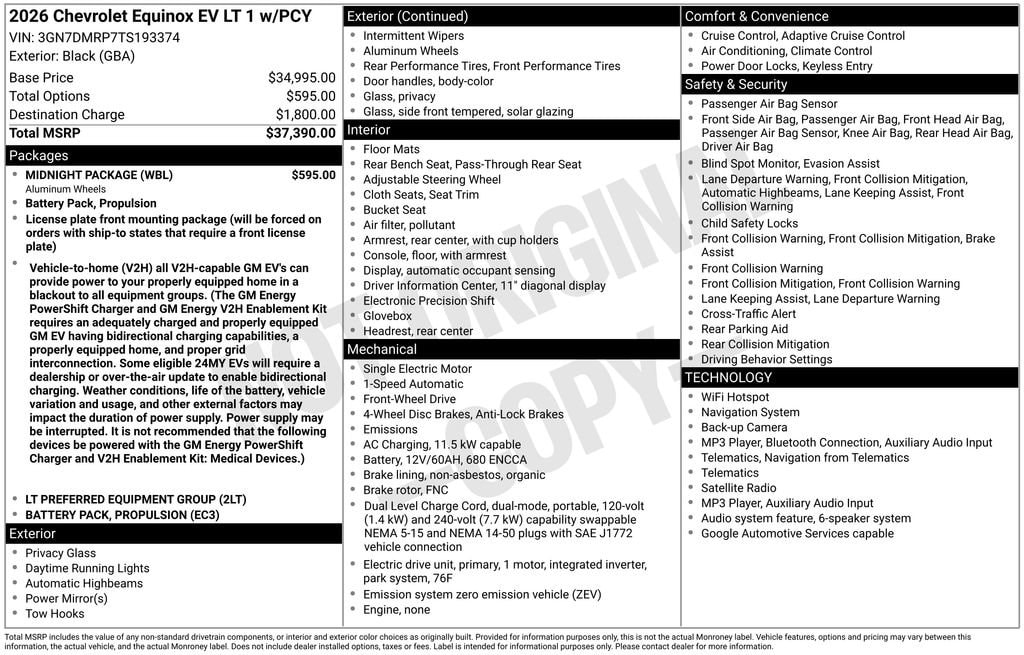 2026 Chevrolet Equinox EV 1LT - Photo 12