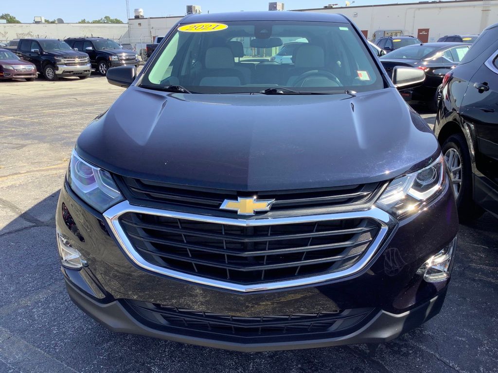 Used 2021 Chevrolet Equinox LS with VIN 3GNAXHEV9MS110148 for sale in Mishawaka, IN