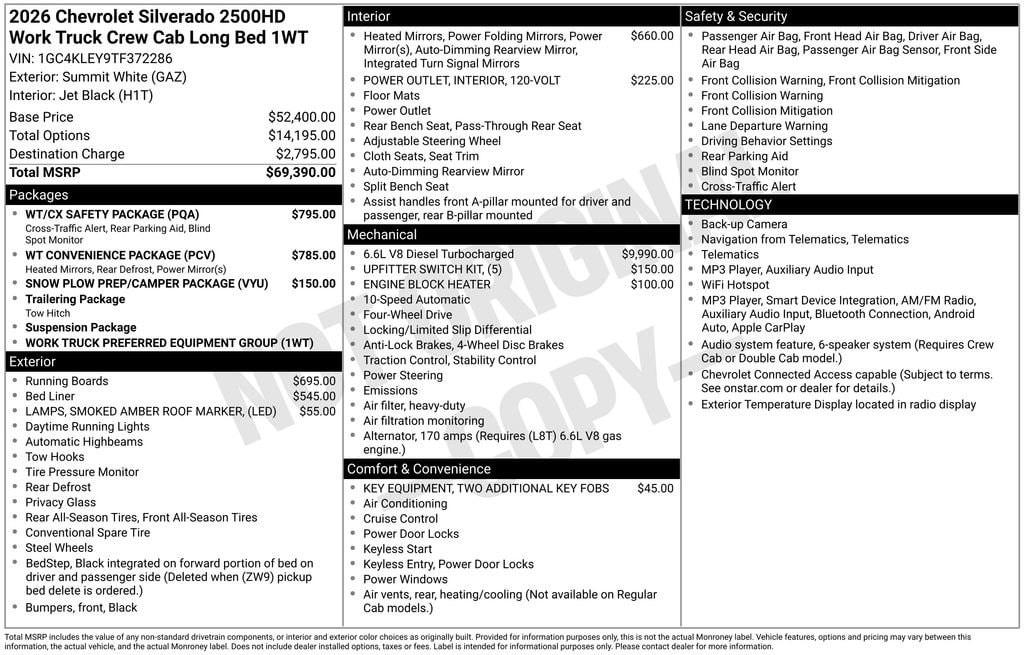 2026 Chevrolet Silverado 2500 HD Work Truck - Photo 11