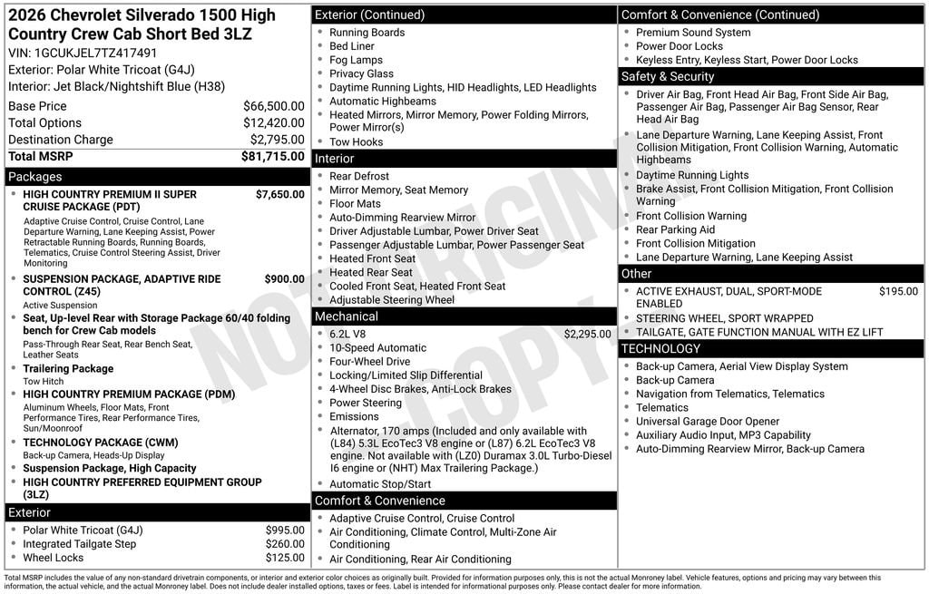 2026 Chevrolet Silverado 1500 High Country - Photo 12