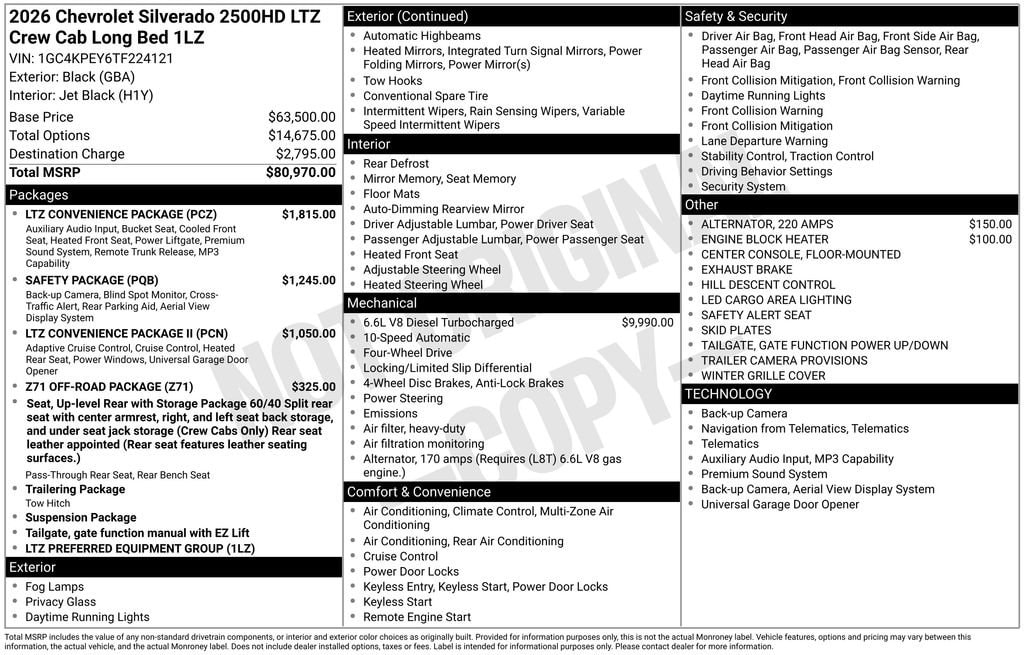 2026 Chevrolet Silverado 2500 HD LTZ - Photo 12