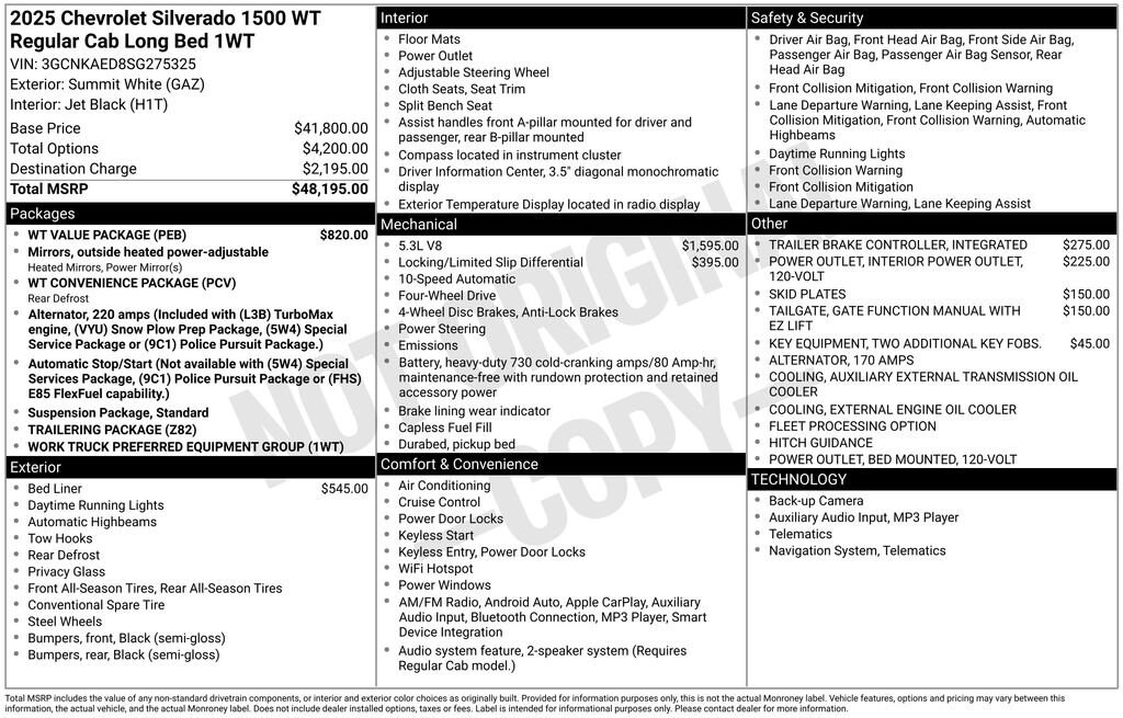 2025 Chevrolet Silverado 1500 Work Truck - Photo 12