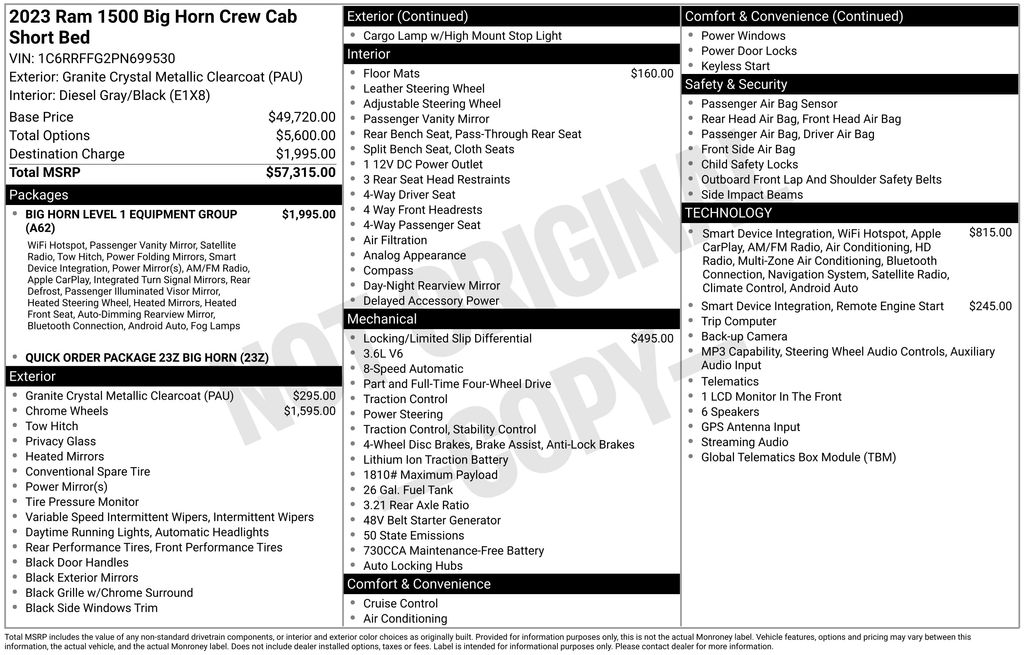 2023 RAM Ram 1500 Pickup Big Horn/Lone Star - Photo 14