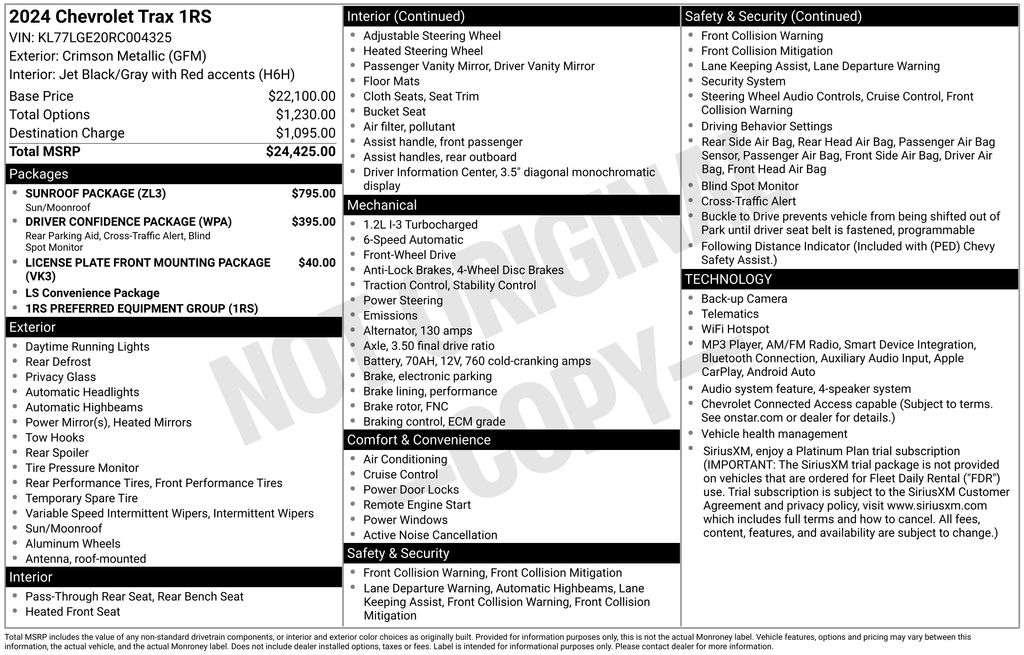 2024 Chevrolet Trax RS - Photo 15