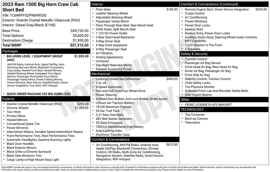 2023 RAM Ram 1500 Pickup Big Horn/Lone Star - Photo 12