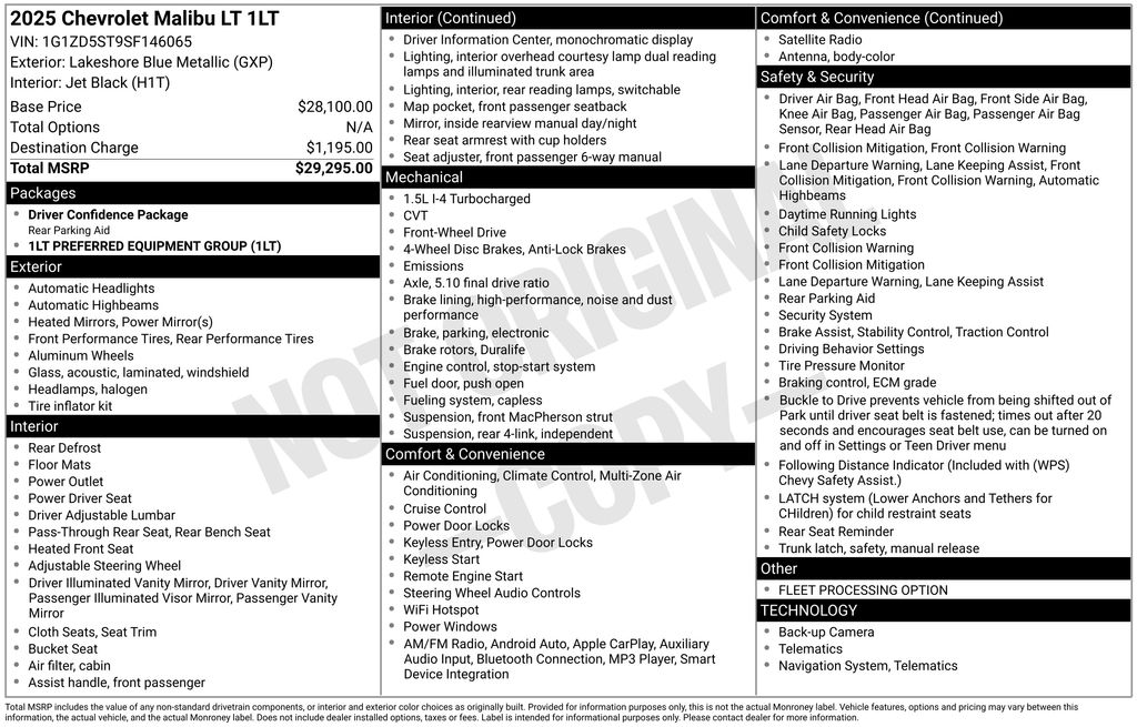 2025 Chevrolet Malibu 1LT - Photo 11