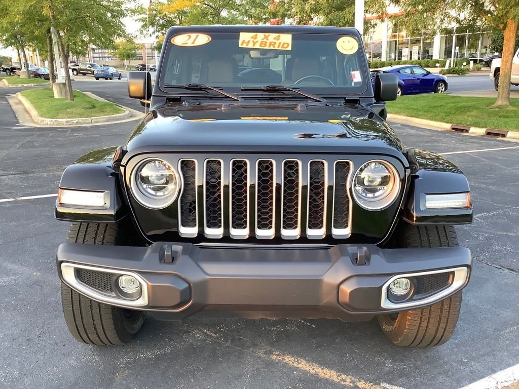 Used 2021 Jeep Wrangler Unlimited Sahara 4XE with VIN 1C4JJXP64MW749925 for sale in South Bend, IN