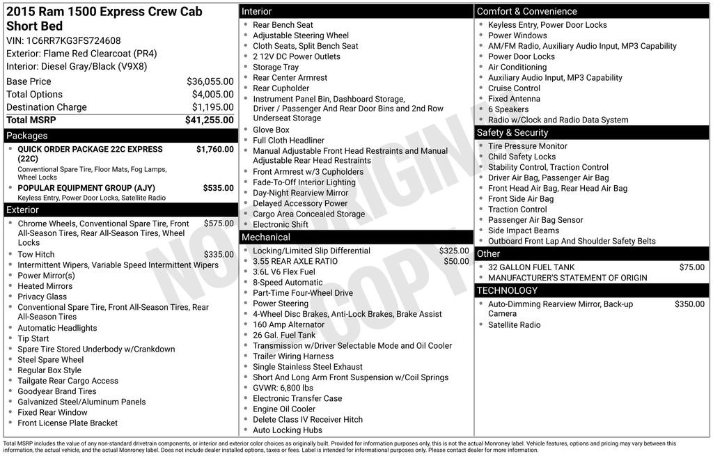 2015 RAM Ram 1500 Pickup Express - Photo 11