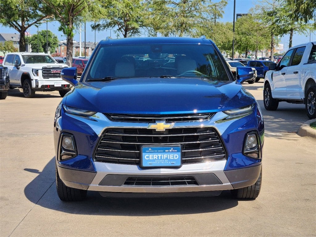 Certified 2022 Chevrolet Blazer Premier with VIN 3GNKBLRS4NS169387 for sale in Dallas, TX