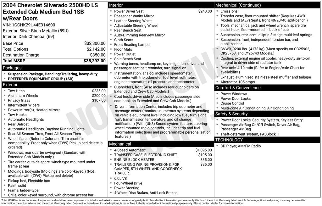 1GCHK29U44E314600