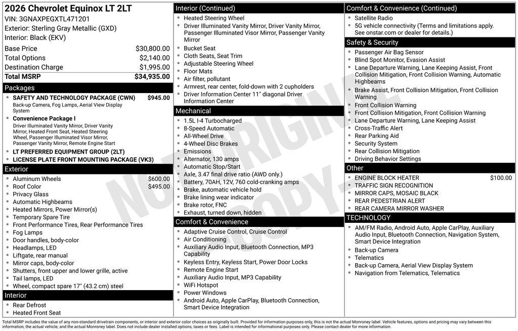 2026 Chevrolet Equinox SUV 