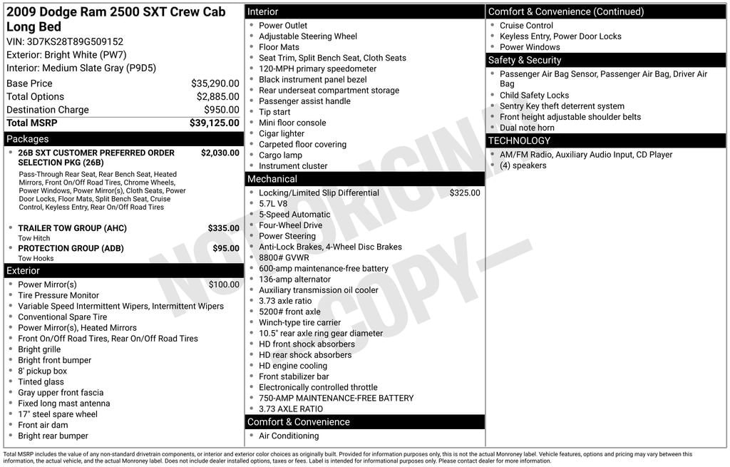 2009 Dodge Ram 2500 Pickup SXT - Photo 6