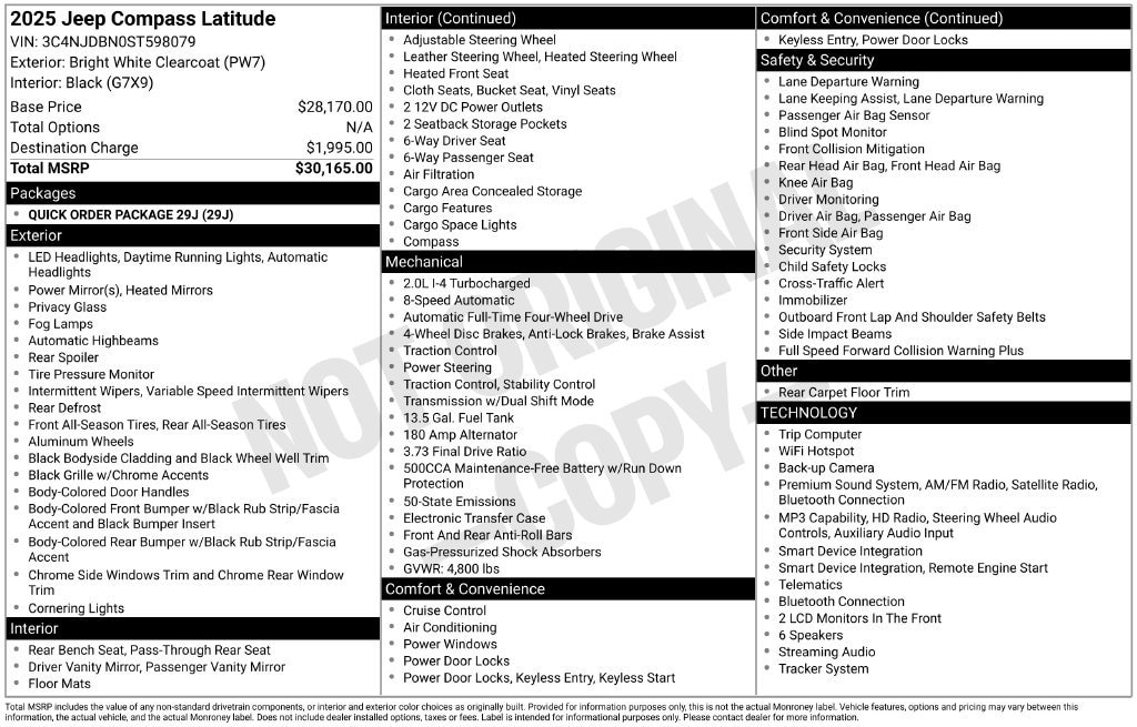 2025 Jeep Compass Latitude