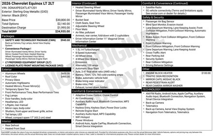 2026 Chevrolet Equinox LT SUV