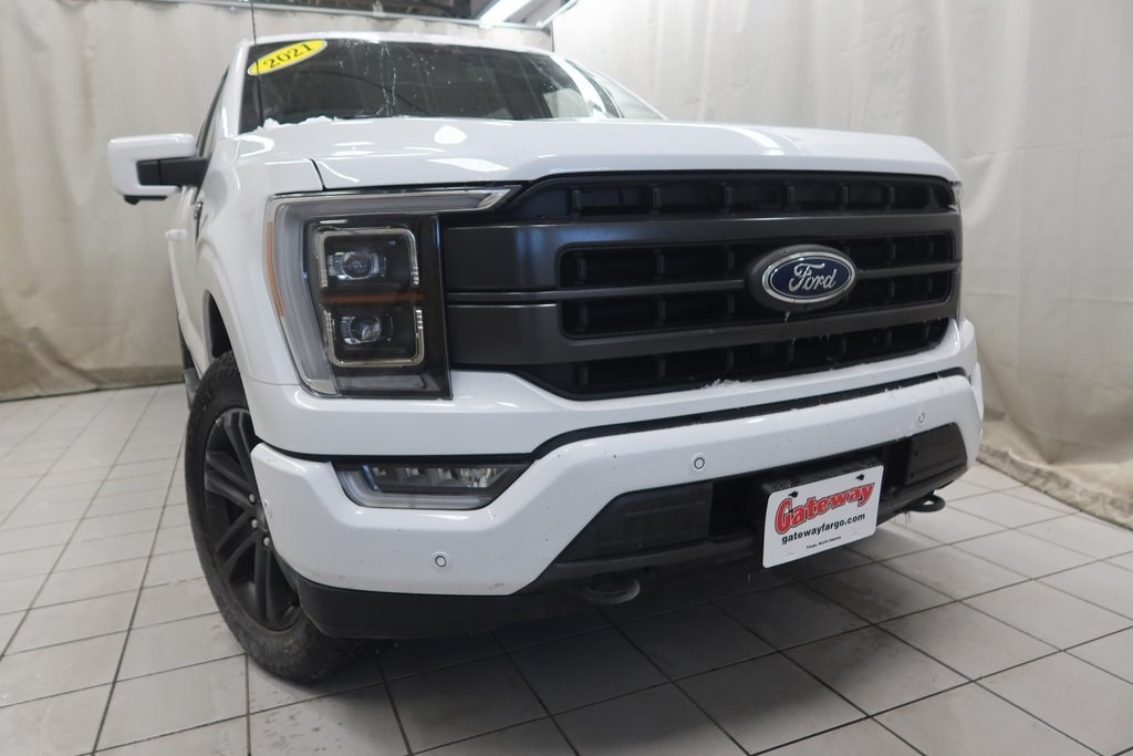 Used 2021 Ford F-150 Lariat with VIN 1FTFW1ED0MFC43224 for sale in Fargo, ND