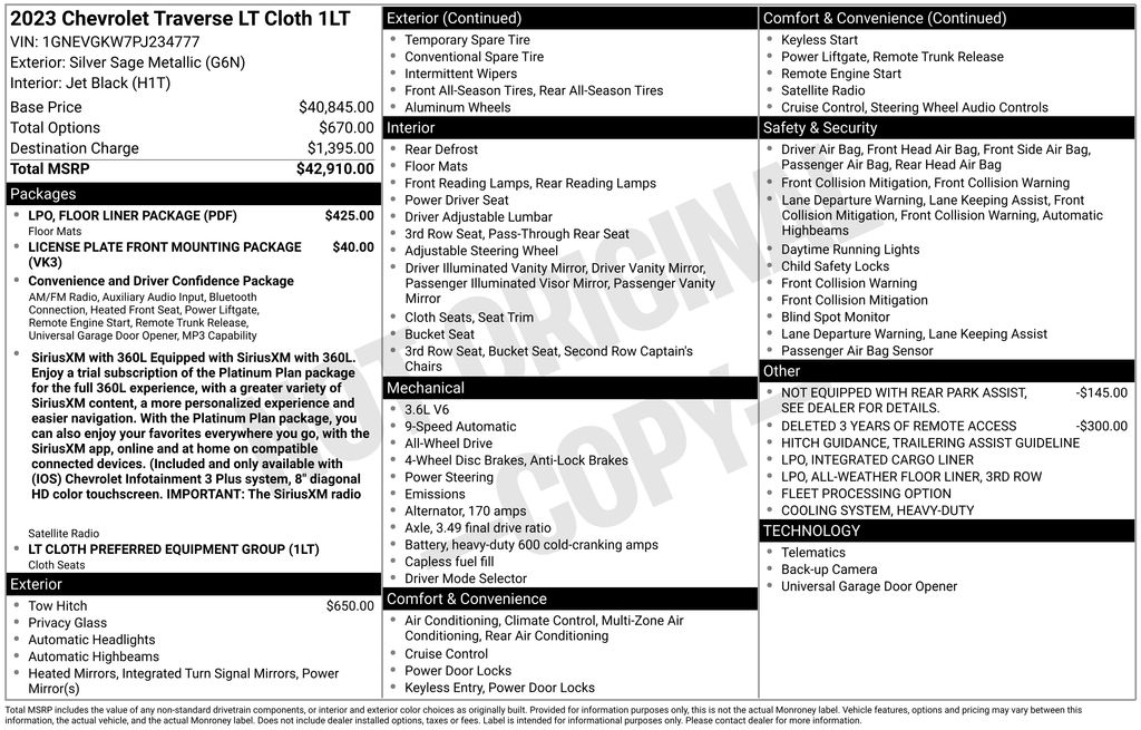 2023 Chevrolet Traverse 1LT - Photo 6