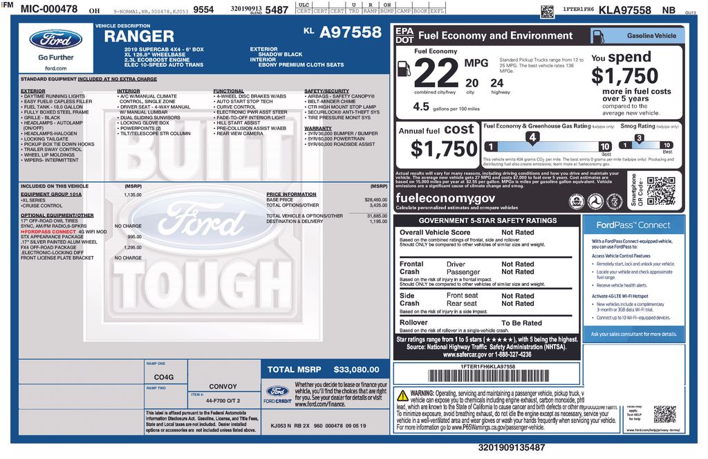 2019 Ford Ranger XL - Photo 6