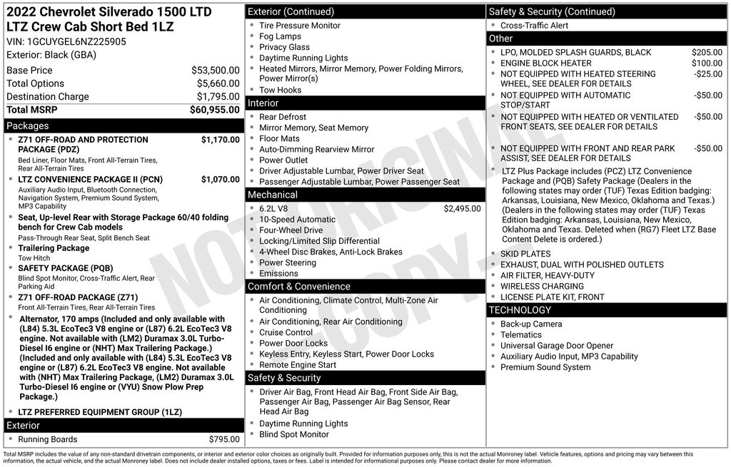 2022 Chevrolet Silverado 1500 LTZ 4X4 Crew Cab Short Box's photo