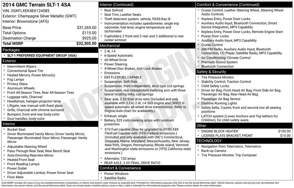 2014 GMC Terrain AWD SLT-1's photo