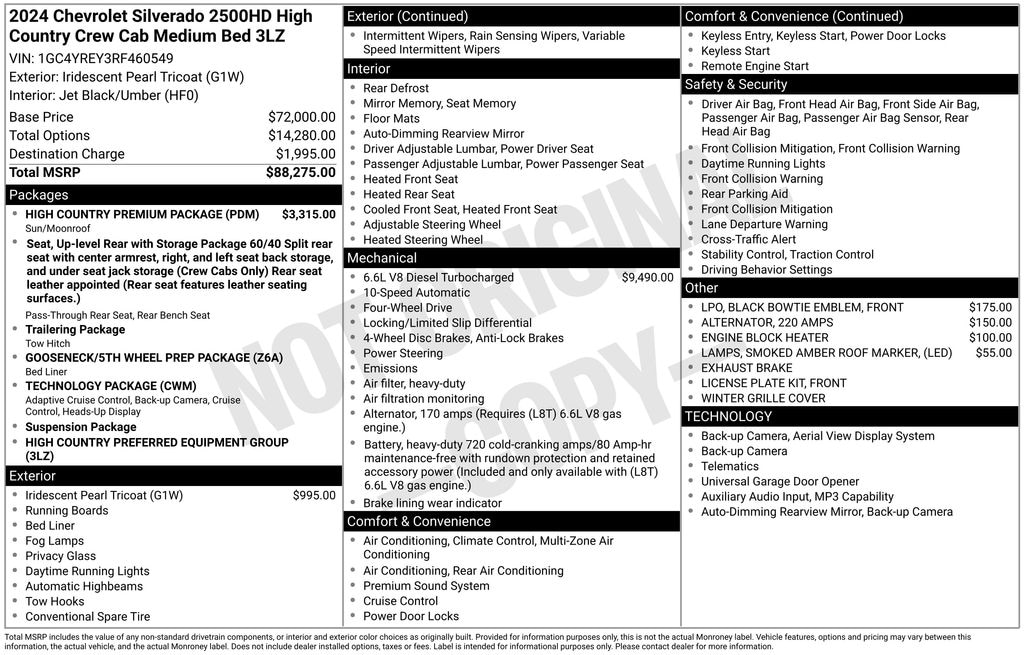 Used 2024 Chevrolet Silverado 2500 HD High Country Truck Crew Cab