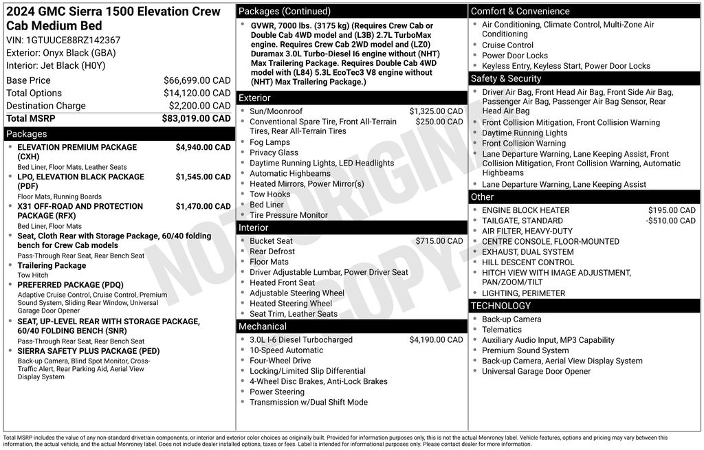 2024 GMC Sierra Elevation 4WD Crew Cab Short Box's photo