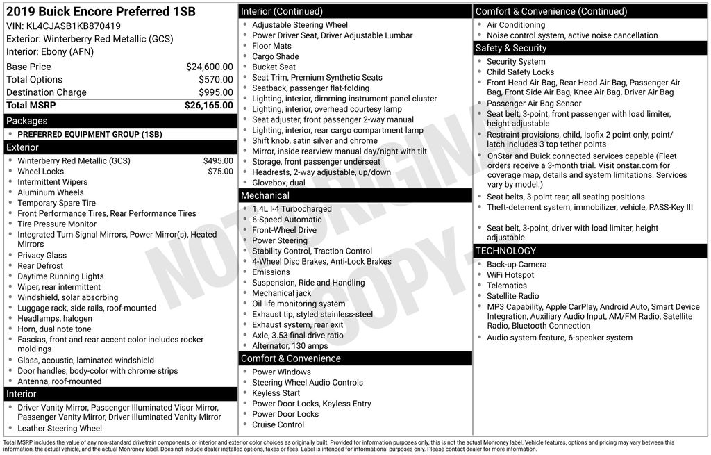 2019 Buick Encore Preferred