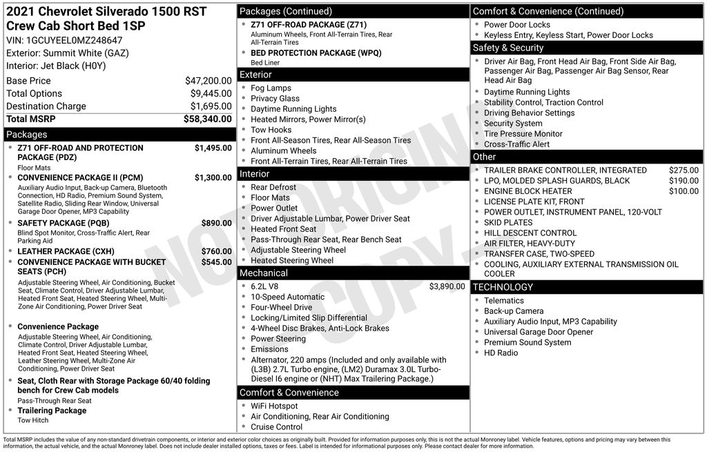 2021 Chevrolet Silverado 1500 RST 4X4 Crew Cab Short Box's photo