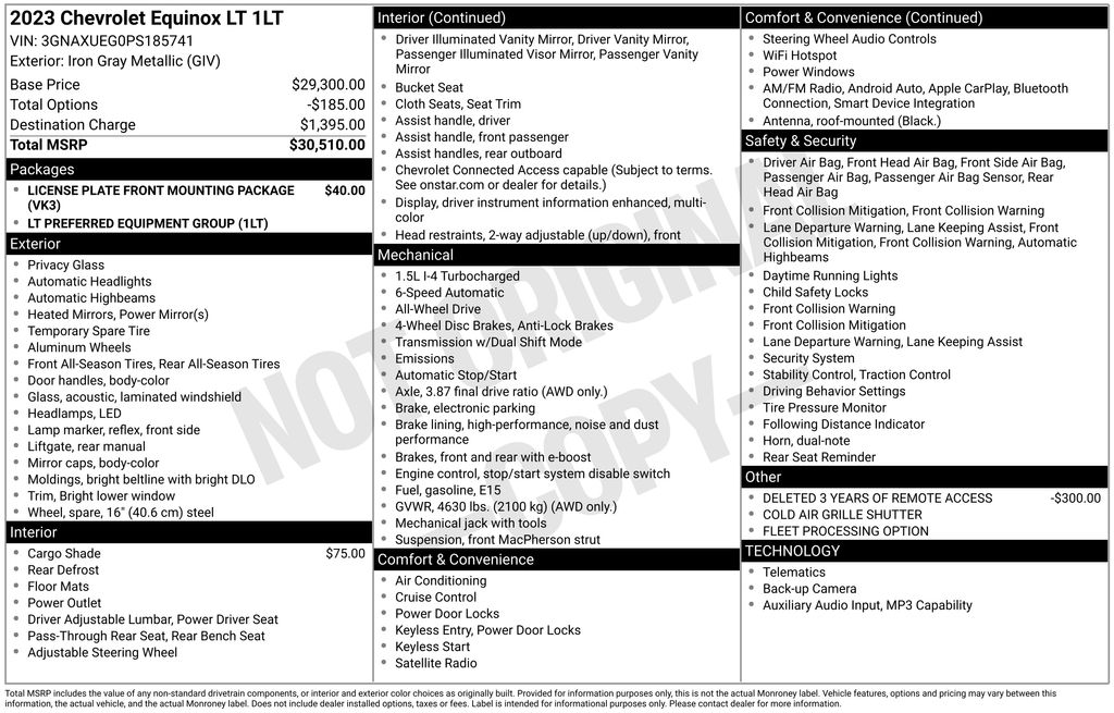 2023 Chevrolet Equinox AWD LT 1.5T's photo
