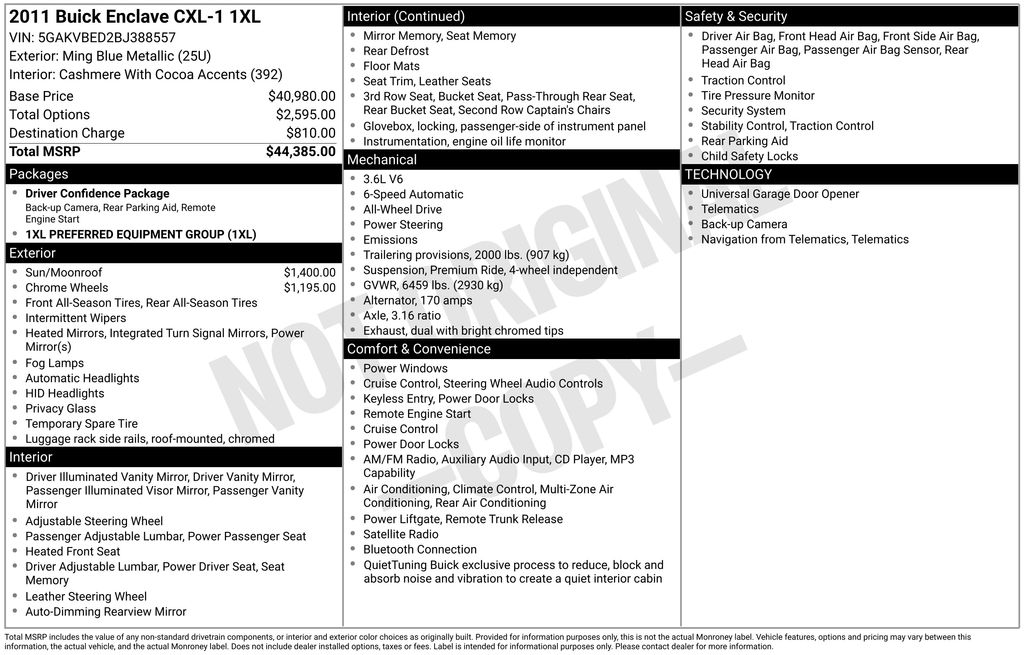2011 Buick Enclave CXL-1 AWD's photo