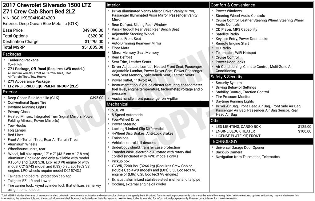2017 Chevrolet Silverado 1500 LTZ Z71 - Photo 6