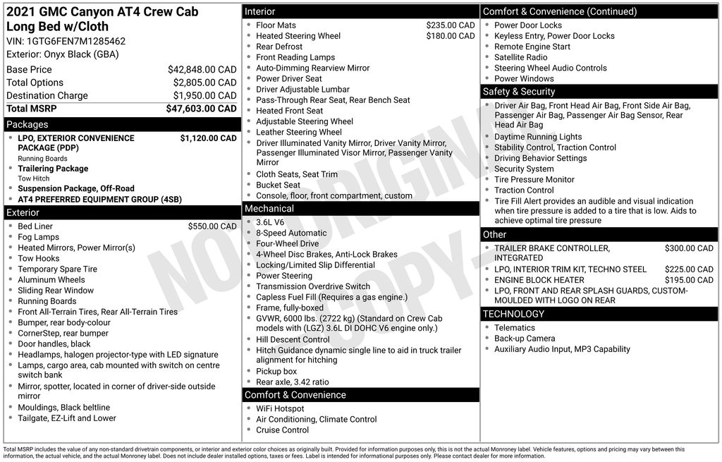 2021 GMC Canyon