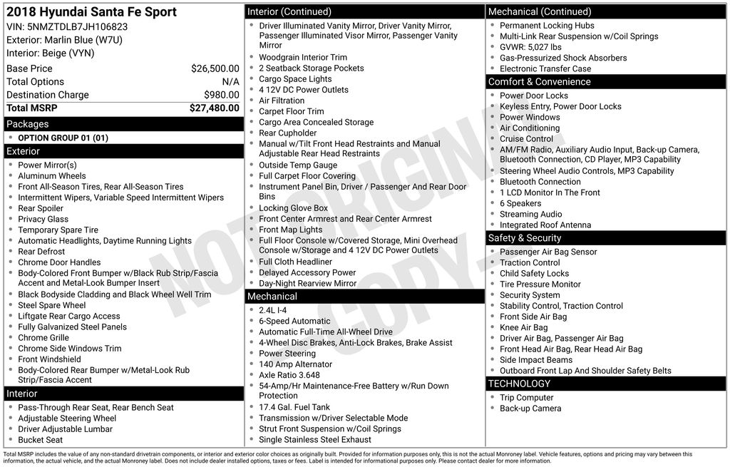 2018 Hyundai Santa Fe Sport AWD's photo